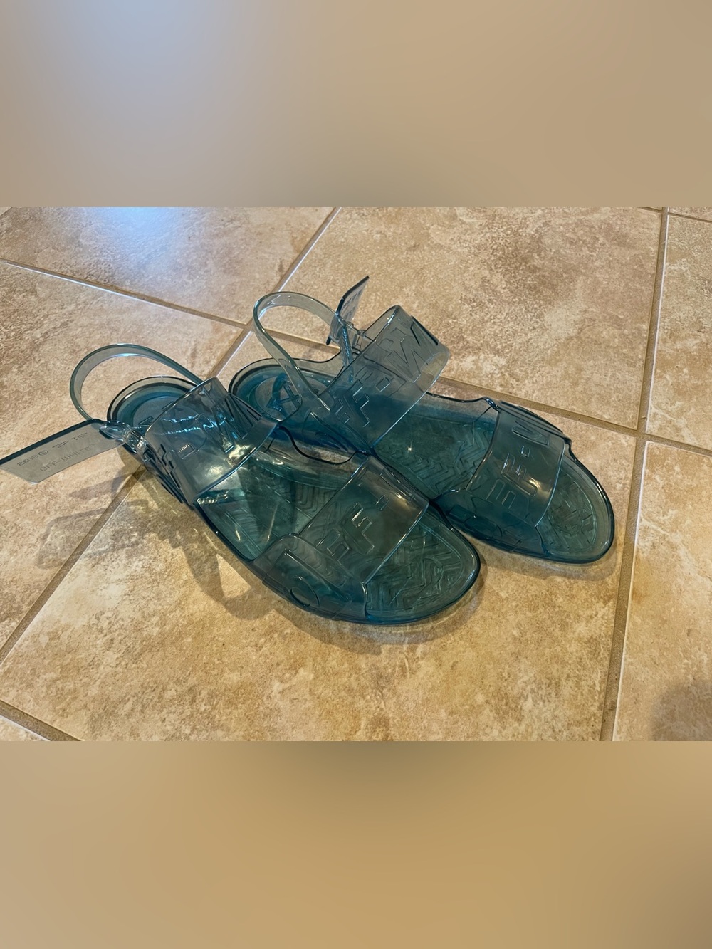 OFF-WHITE Jelly Slingback Sandals